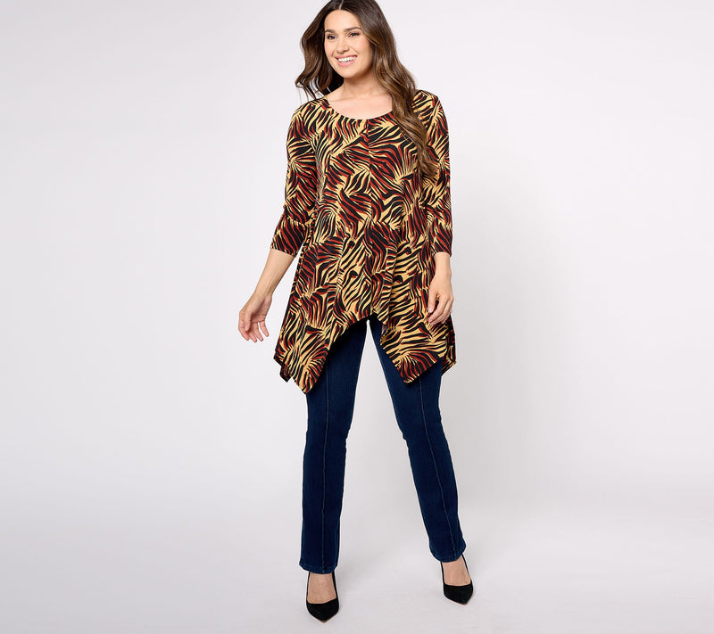 Women with Control Regular Como Jersey Dippy Tunic — View 7