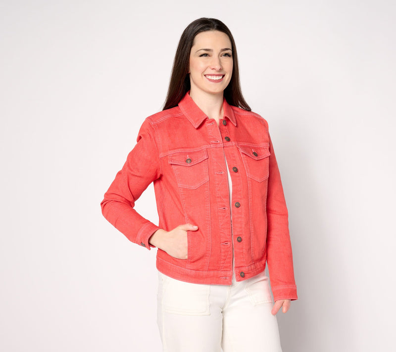AnyBody Classic Denim Jacket — View 11