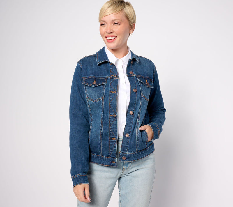 AnyBody Classic Denim Jacket — View 13