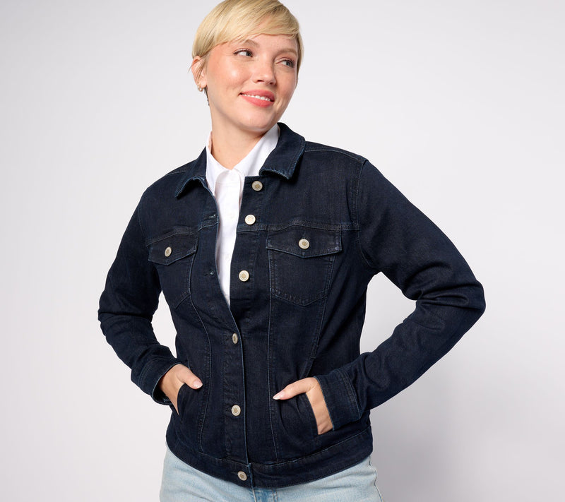 AnyBody Classic Denim Jacket — View 5