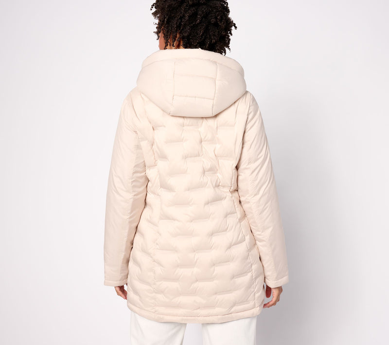 Susan Graver Heat Press Mixed Media Jacket with Hood — View 10