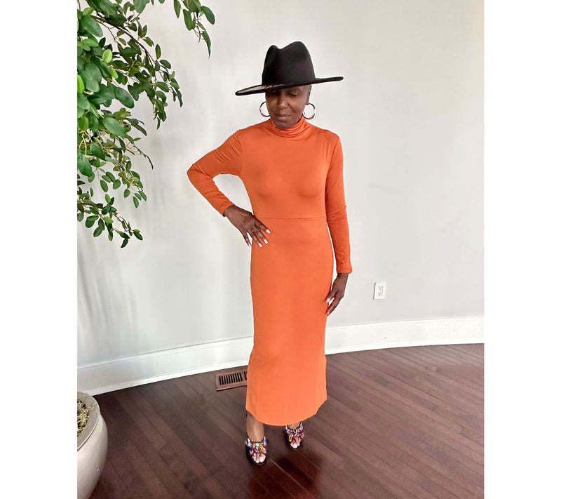 Women with Control Petite Finespun Jersey Tummy Control Midi Dress — View 15