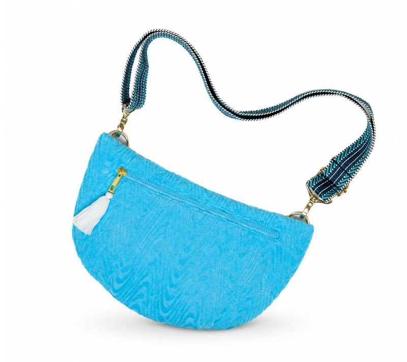 Sprigs Textured Terrycloth Handbag w/AdjustablePrinted Strap — View 10