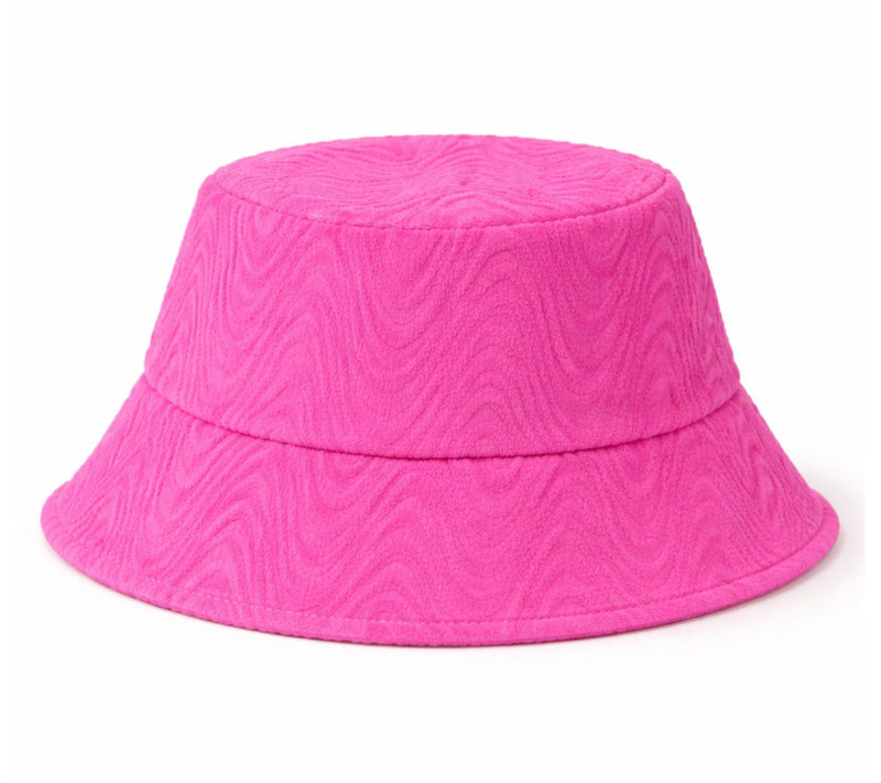 Sprigs Textured Terrycloth Bucket Hat w/ Adjustable Ribbon Tie — View 4