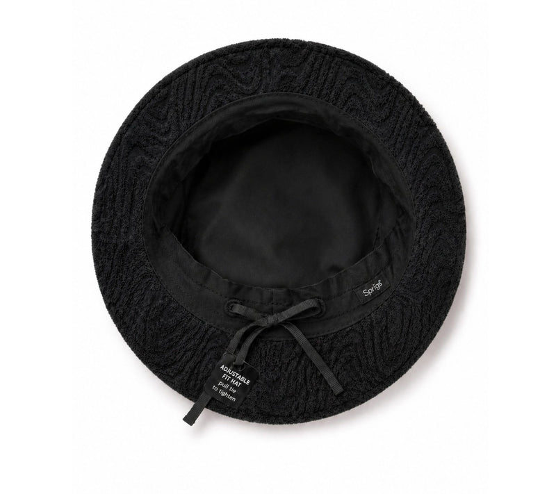 Sprigs Textured Terrycloth Bucket Hat w/ Adjustable Ribbon Tie — View 13