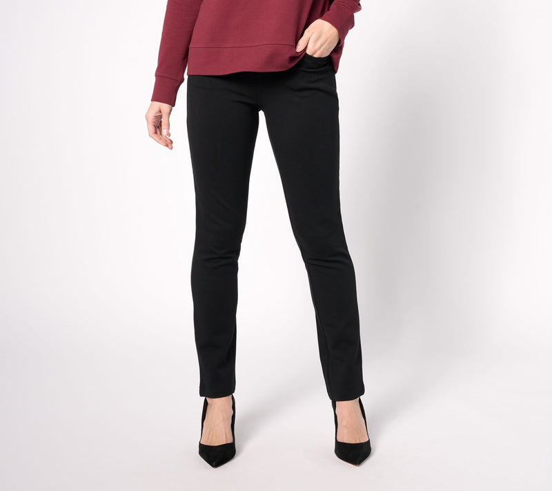 Belle by Kim Gravel Reg Perfect Ponte Straight Leg Pant — View 2