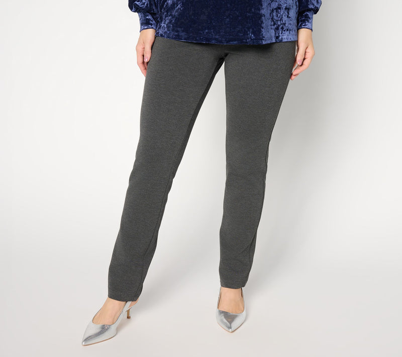 Belle by Kim Gravel Reg Perfect Ponte Straight Leg Pant — View 21