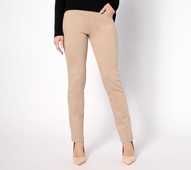 Belle by Kim Gravel Tall Perfect Ponte Straight Leg Pant — View 22
