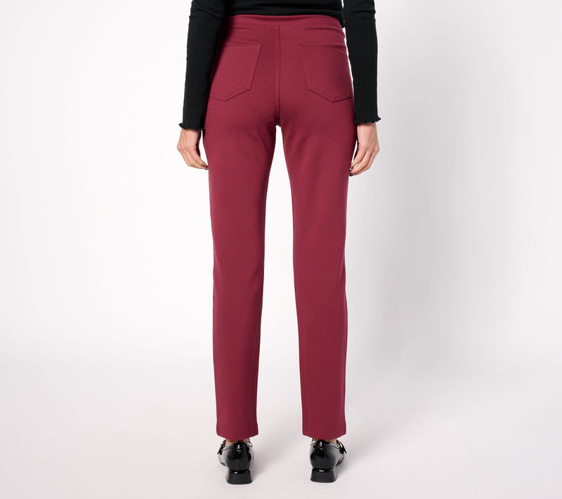 Belle by Kim Gravel Tall Perfect Ponte Straight Leg Pant — View 12