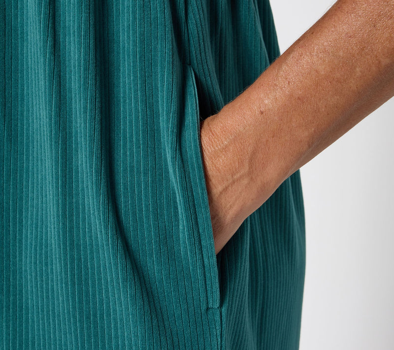 Denim & Co. Petite Heritage Velour Knit Midi Dress — View 17