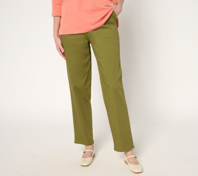 Denim & Co. Original Waist Stretch Regular Side Pocket Pants — View 29
