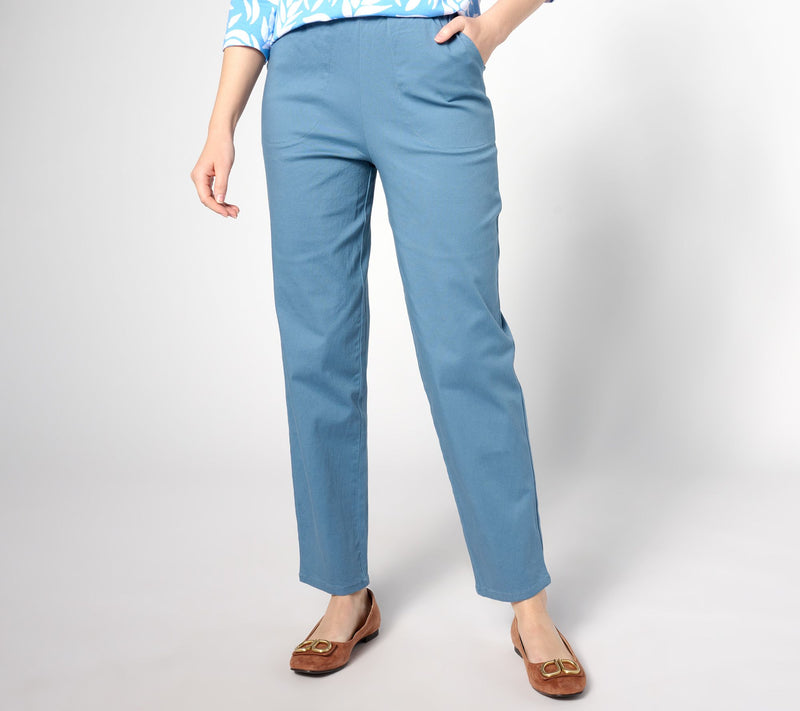 Denim & Co. Original Waist Stretch Regular Side Pocket Pants — View 10