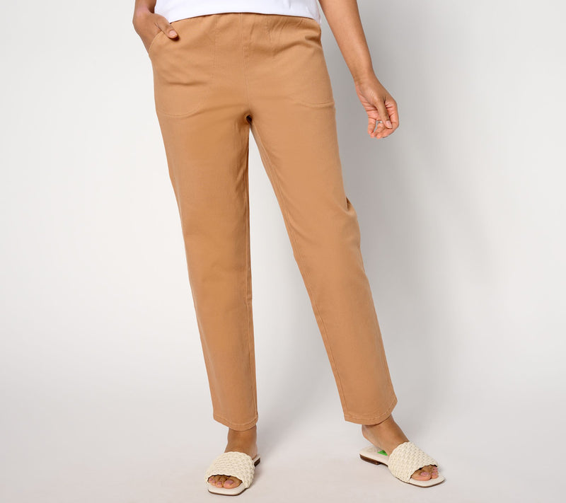 Denim & Co. Original Waist Stretch Petite Side Pocket Pants — View 23