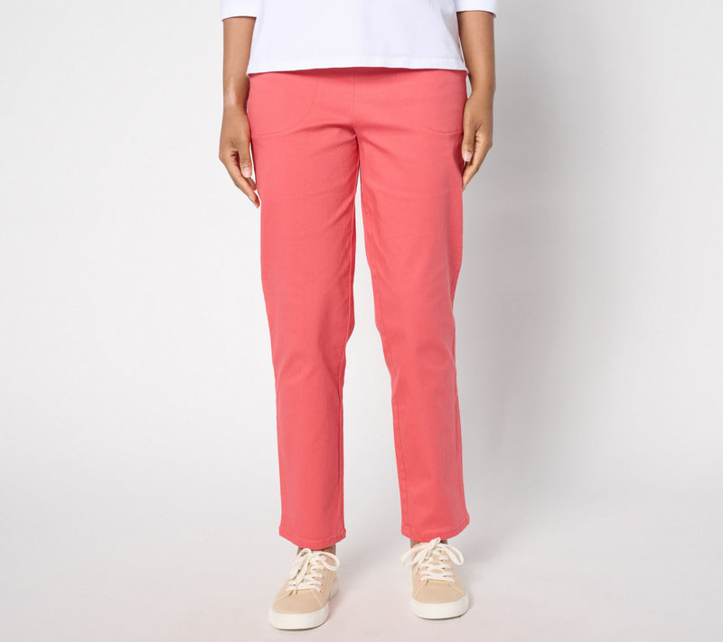 Denim & Co. Original Waist Stretch Petite Side Pocket Pants — View 11