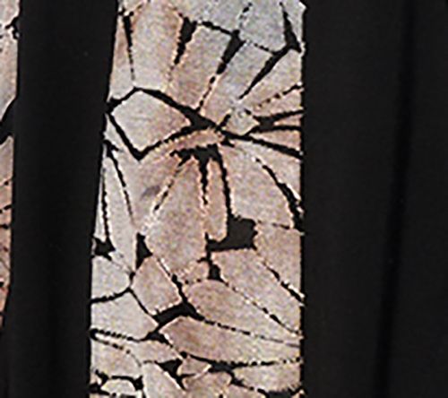 LOGO by Lori Goldstein Regular Knit Pieced Jacquard Dress — View 10
