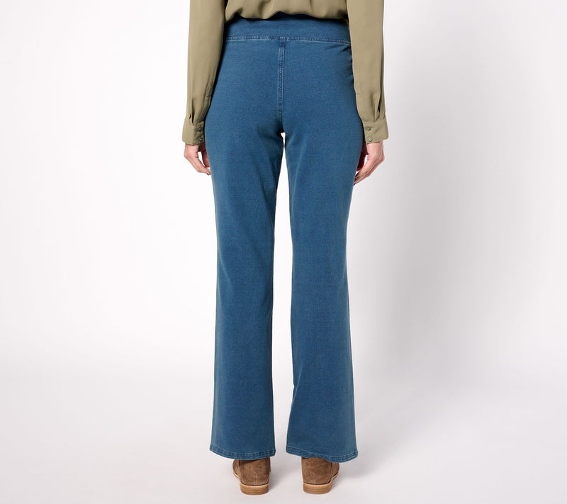 Quacker Factory DreamJeannes Flat Waistband Bootcut Jeans — View 14