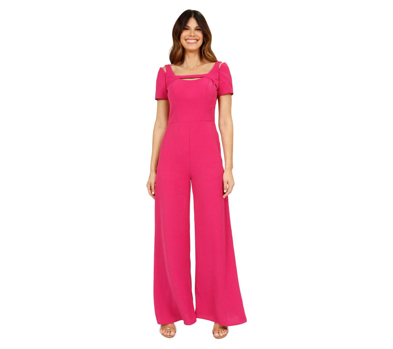 Rene Ruiz Collection Short Sleeve Strap Jumpsui — View 3