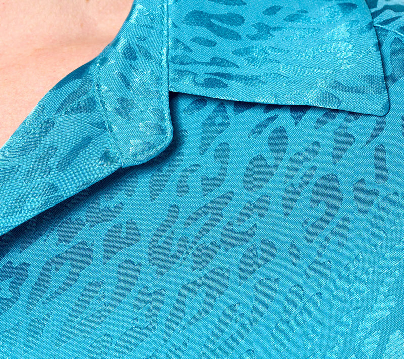 Women with Control Satin Jacquard Top — View 4