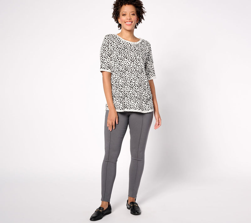 LOGO by Lori Goldstein Regular AnyWEAR Stretch Stirrup Pant — View 9