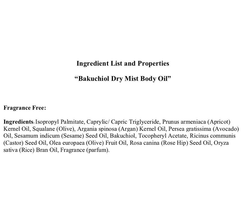 Whish Dry Oil Body Mist with Bakuchiol — View 3