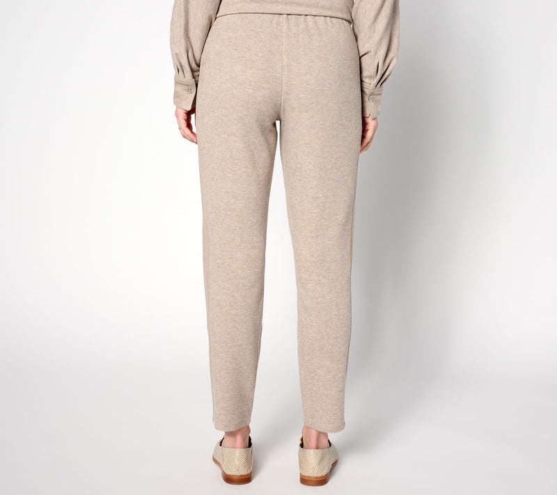 Isaac Mizrahi Live! Regular Soho Slim Knit Pants w/ Rib Side Panel — View 8