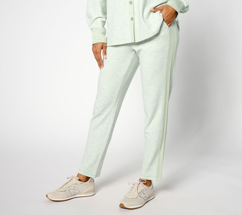 Isaac Mizrahi Live! Regular Soho Slim Knit Pants w/ Rib Side Panel — View 7