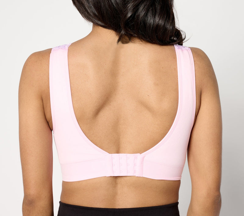 Breezies Touch of Lace Seamless Wirefree Contour Bra — View 12