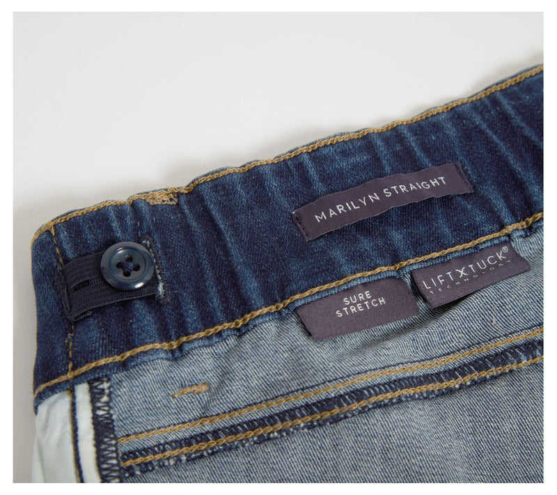 NYDJ Marilyn Straight Adapt-Denim Jean Wheelchair Fit Black — View 5