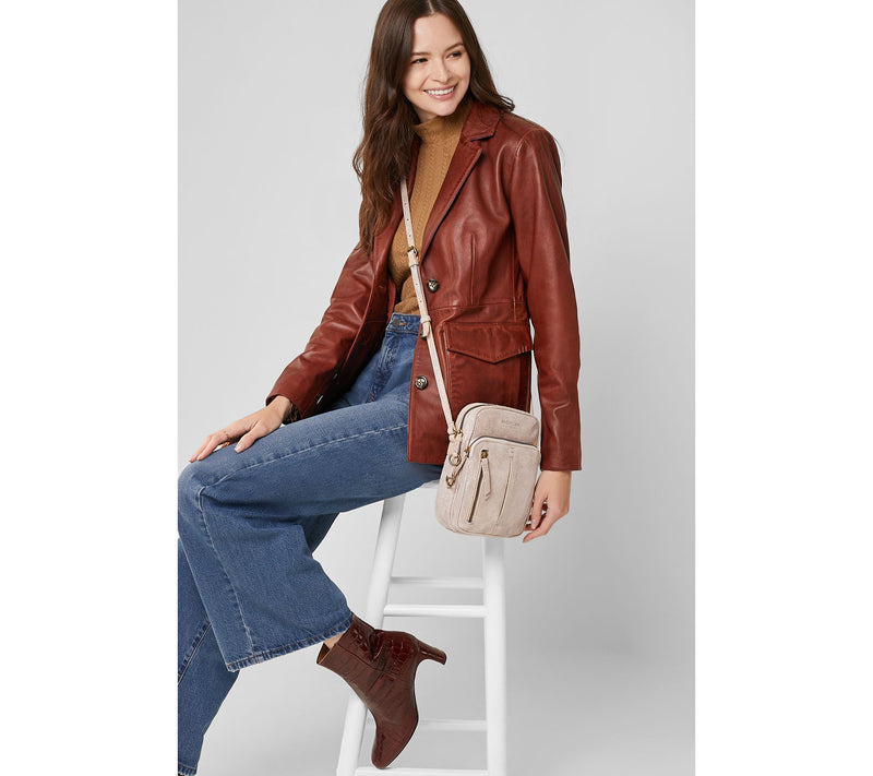 American Leather Co. Cleveland North/South Large Crossbody — View 47