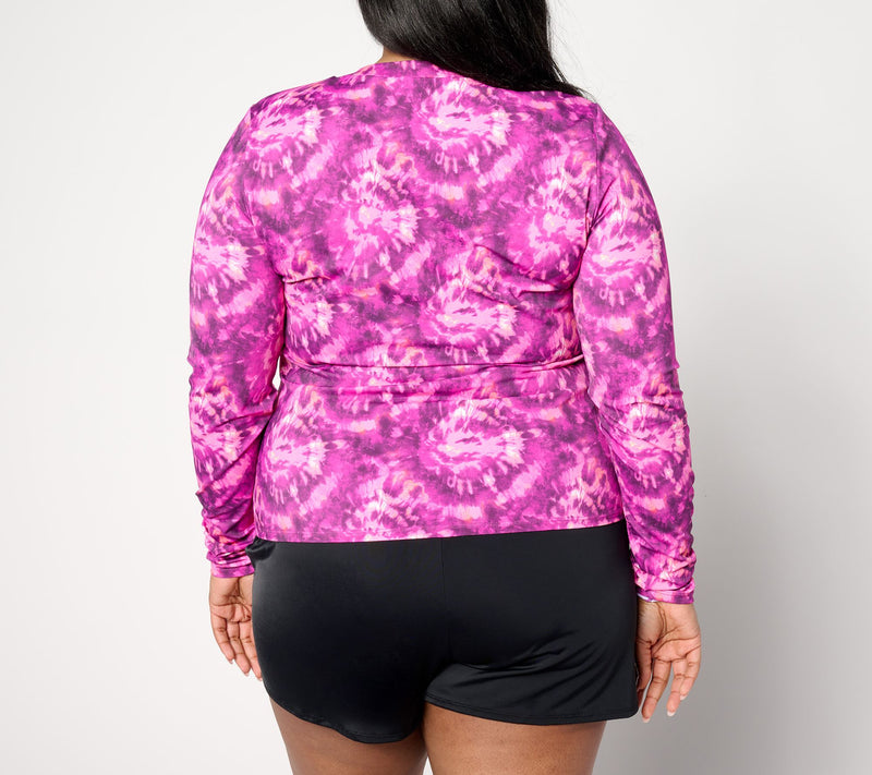 Kim Gravel x Swimsuits For All Zip-Front Swim Cardigan — View 2