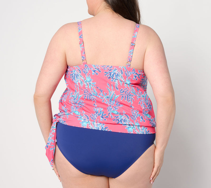 Kim Gravel x Swimsuits For All Side Tie V-Neck Tankini & Hi-Rise Brief — View 10