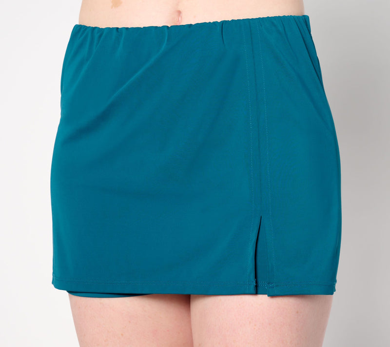 Kim Gravel x Swimsuits For All Halter Tankini & Front Slit Skort — View 5