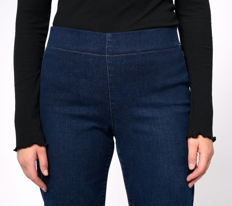 NYDJ Pull-On Bailey Relaxed Straight Jeans- Palace — View 4