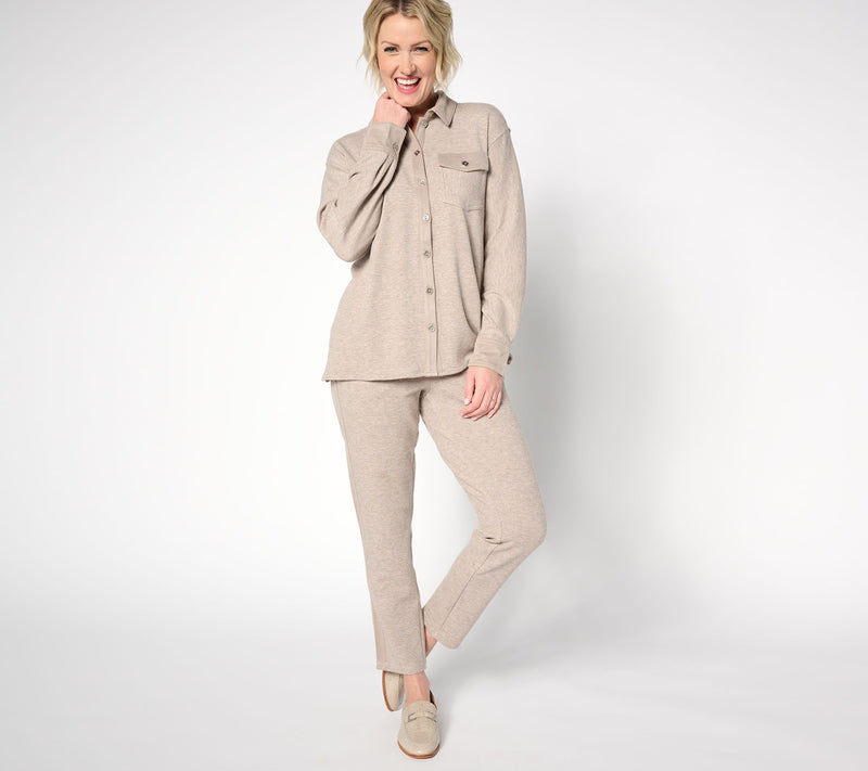 Isaac Mizrahi Live! Soho Relaxed Shirt Jacket w/ Pockets — View 3