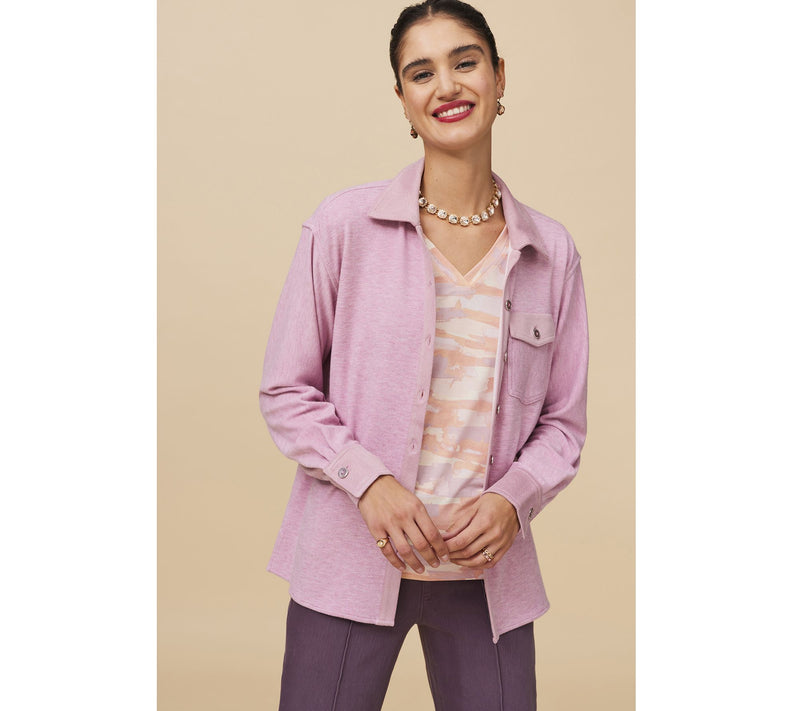 Isaac Mizrahi Live! Soho Relaxed Shirt Jacket w/ Pockets — View 5