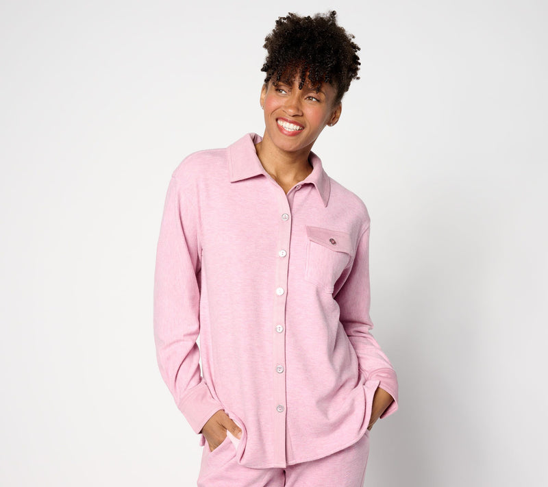Isaac Mizrahi Live! Soho Relaxed Shirt Jacket w/ Pockets — View 10