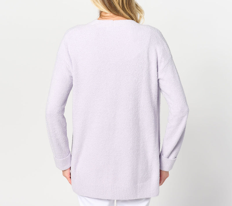 Barefoot Dreams CozyChic Lite Ribbed Cuff Coastline Cardigan — View 18