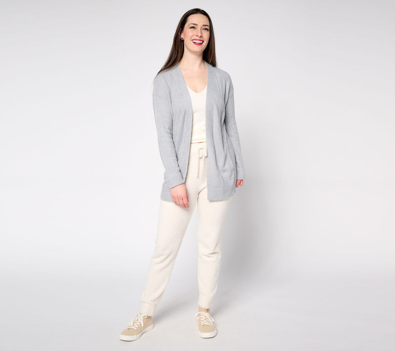 Barefoot Dreams CozyChic Lite Ribbed Cuff Coastline Cardigan — View 21