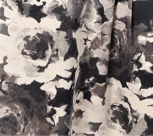 Isaac Mizrahi Live! Regular Floral Printed Ruched Long Sleeve Dress — View 2