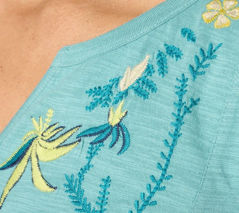 Coldwater Creek Spring Spree Top with Split Neckline — View 5
