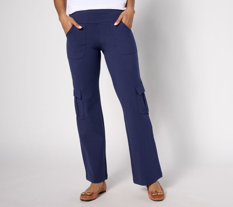 Women with Control Regular Tummy Control Boot-cut Cargo Trousers — View 5