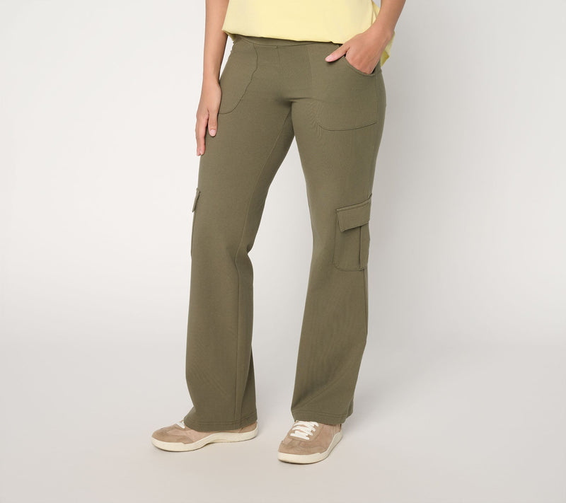 Women with Control Regular Tummy Control Boot-cut Cargo Trousers — View 6