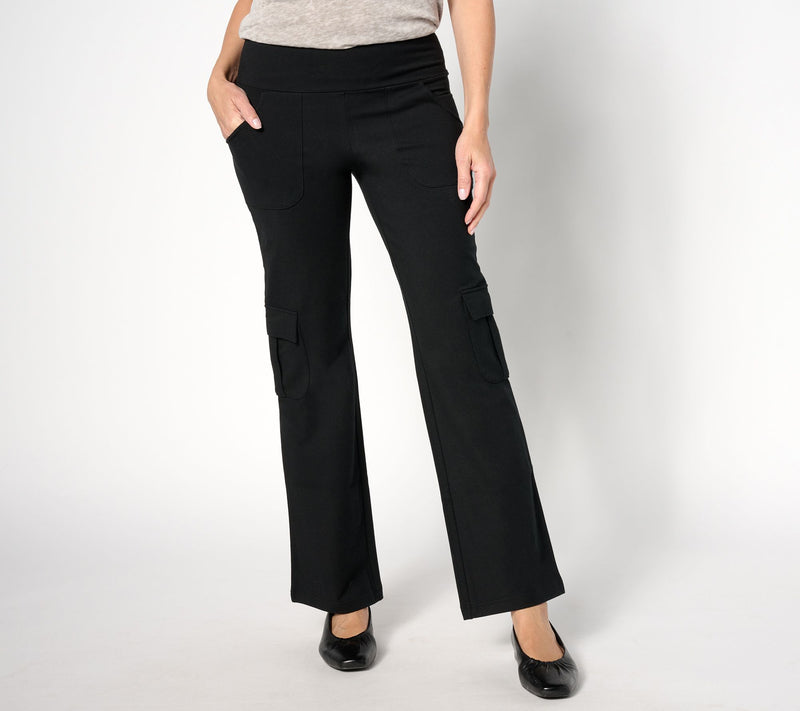 Women with Control Tall Tummy Control Boot-cut Cargo Trousers — View 3