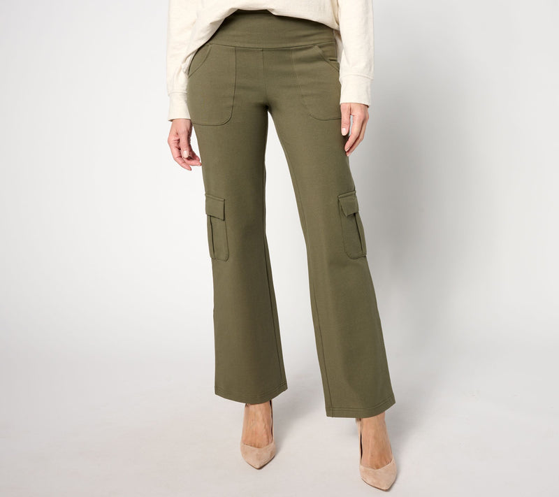 Women with Control Tall Tummy Control Boot-cut Cargo Trousers — View 6