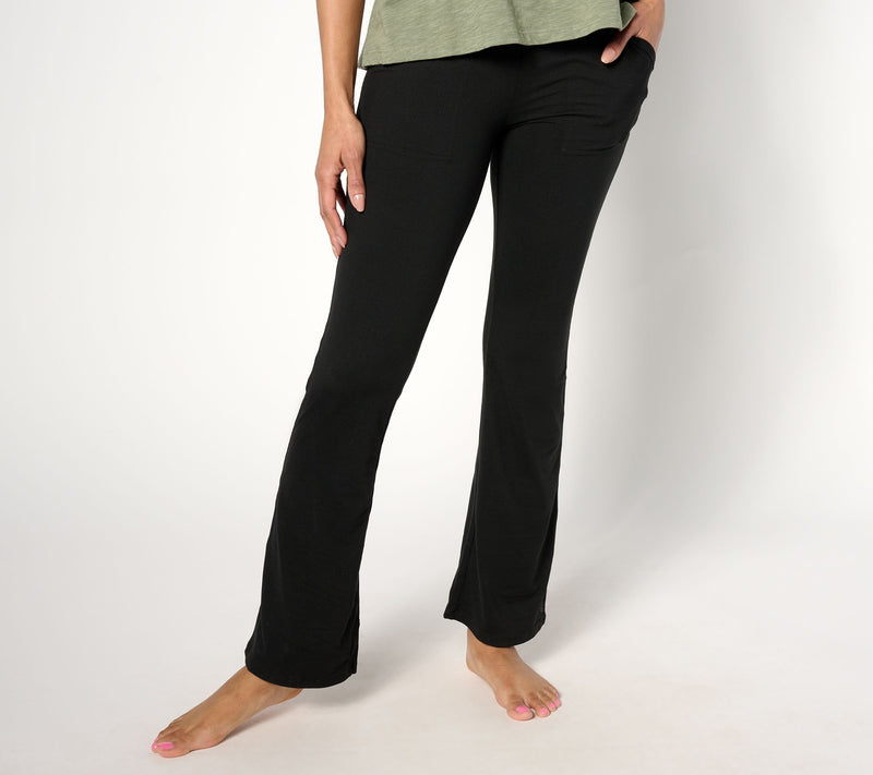 Cuddl Duds Flexwear Crossover Waist Bootcut Pant — View 10