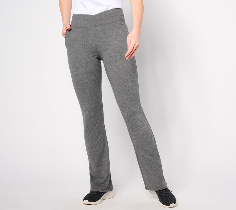 Cuddl Duds Flexwear Crossover Waist Bootcut Pant — View 11