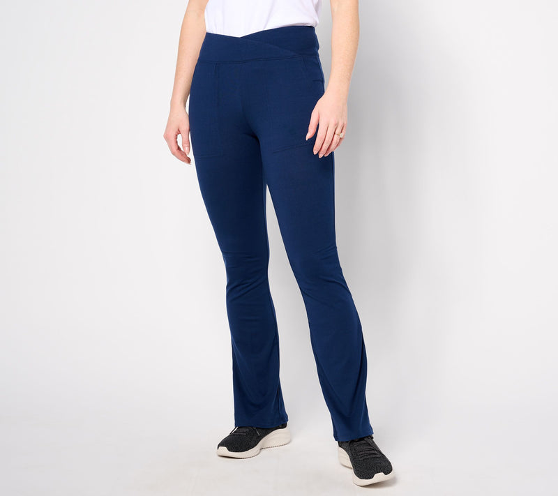 Cuddl Duds Flexwear Crossover Waist Bootcut Pant — View 13