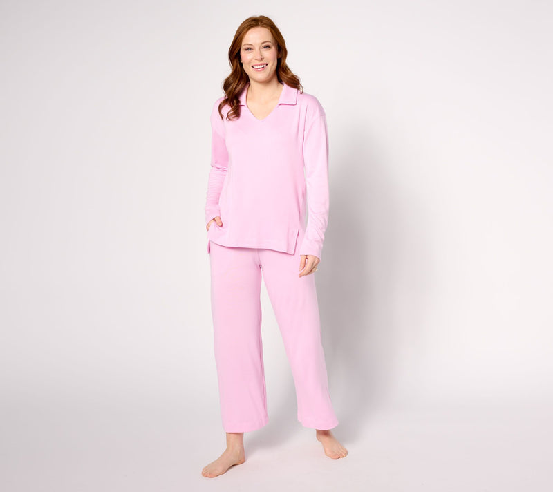 Cuddl Duds Collared V-Neck Long Sleeve Tunic — View 11