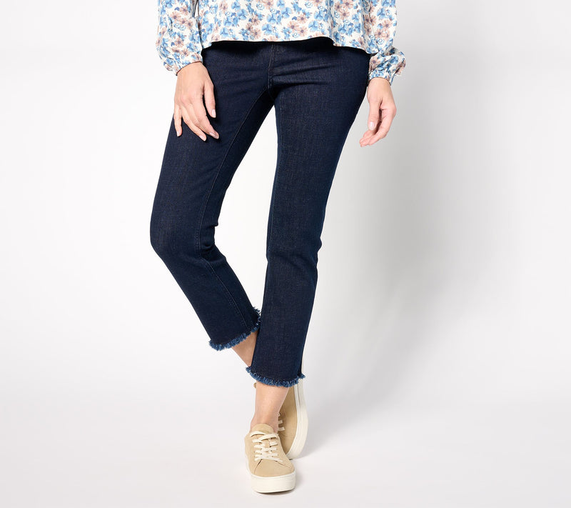 Denim & Co. Easy Stretch Tall Straight Leg Crop Jean — View 5