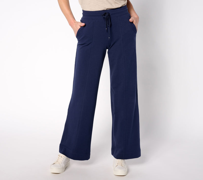 Denim & Co. Active French Terry Regular Wide Leg Pant — View 11